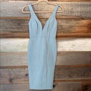Lulu’s - Sage Green Strappy Bodycon Dress